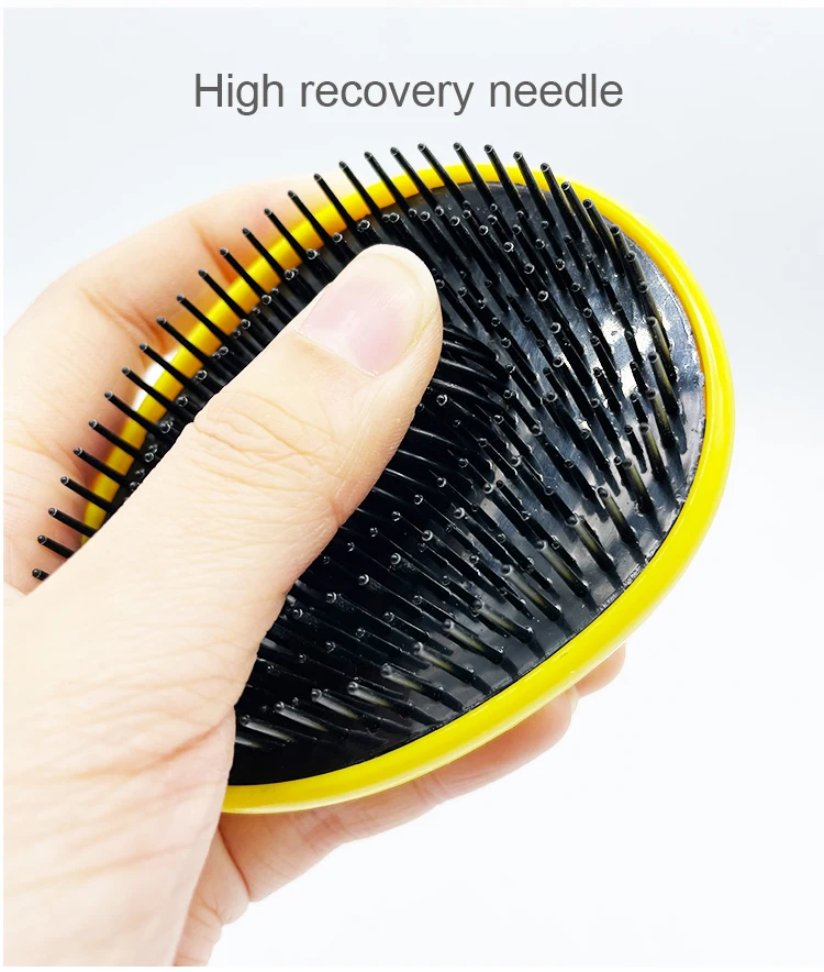 Black Pink Paddle Wet Curly Anti Tangle Hair Brush Detangling Hair Comb