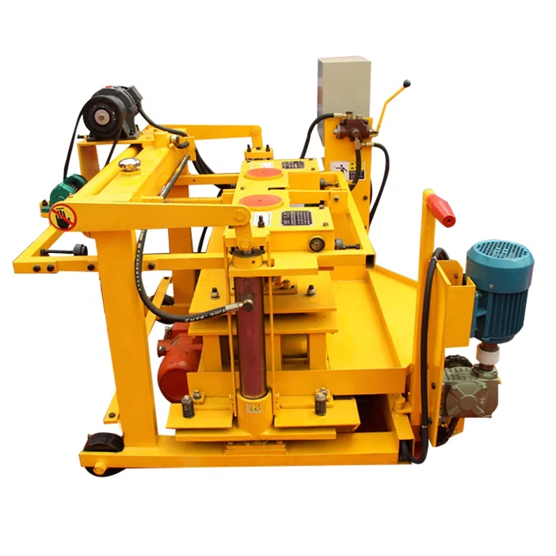 wholesale QMY4-30 Movable diesel Block Manual earth Concrete Hollow egg laying concrete block cheap price of brick machine