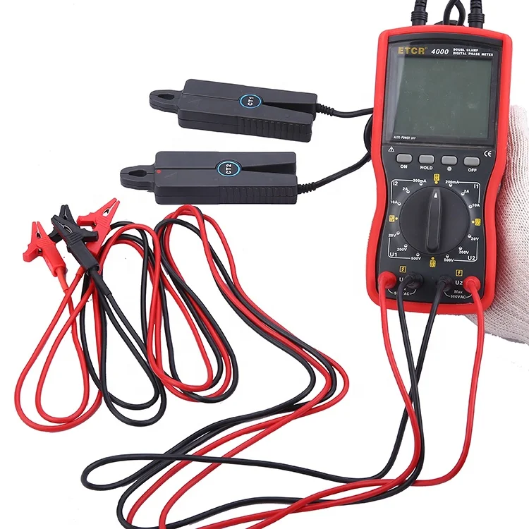 ETCR4000  low power consumption Double Clamp Digital Phase Voltmeter