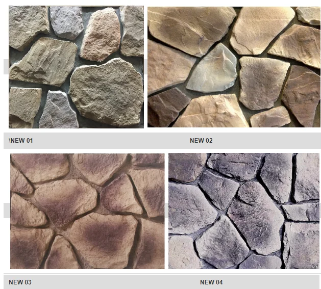white wall decorative facing stone customized colors