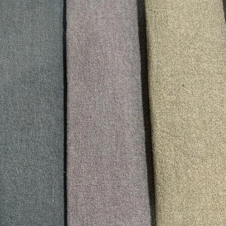 Wholesale manufacturer Sofa fabric 100% Polyester  plain Tricot fabric 400gsm color customized