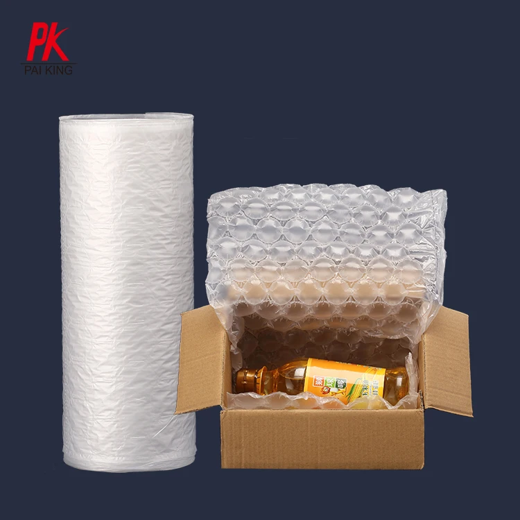 Manufacturer Air Cushion Bubble Film Air Bubble Plastic Packaging Film Shockproof Inflatable Air Cushion Bubble Film