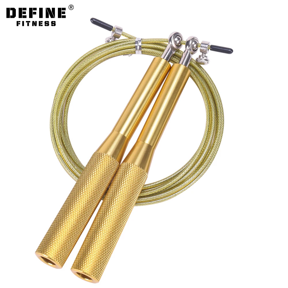Customized Logo Print Skipping rope steel wire speed aluminum jump rope