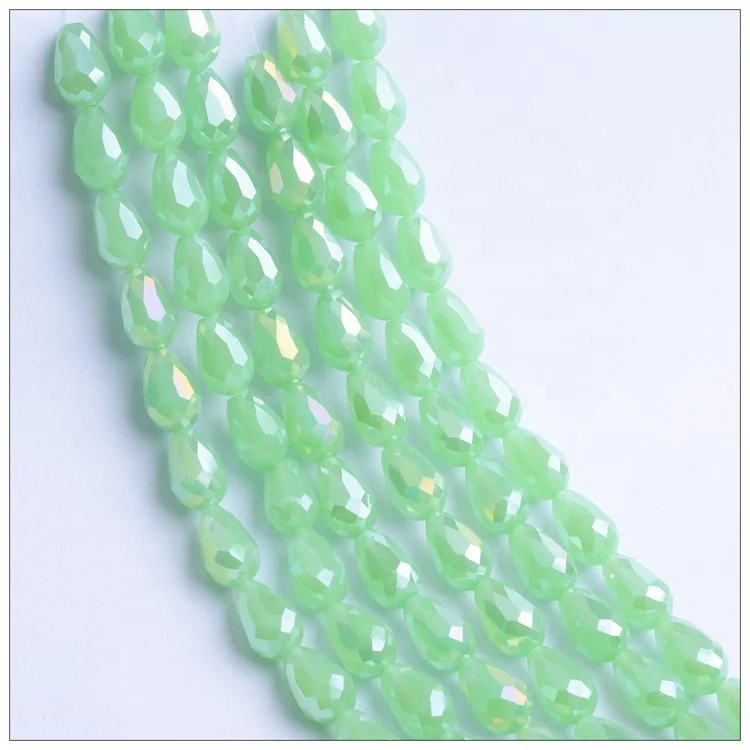 Wholesale Crystal Glass Crystal Tear Drop Water Drop Glass Beads For Handmade Necklace Earring DIY Jewelry Making Supplies