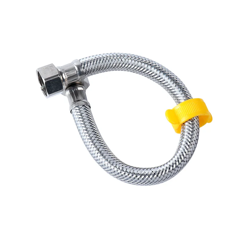 High Quality Hose Pipe Toilet Bathroom 304 Flexible Chromed Stainless Steel Flexible Braided Hose