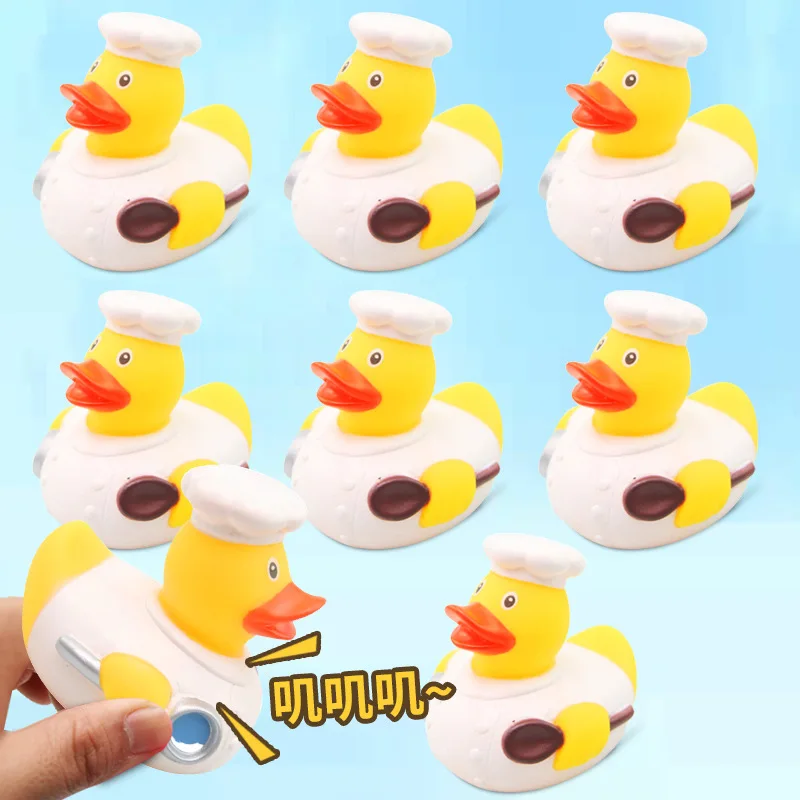 2020 new duck kids bath toys animal shaped baby silicone floating shower swimming toy