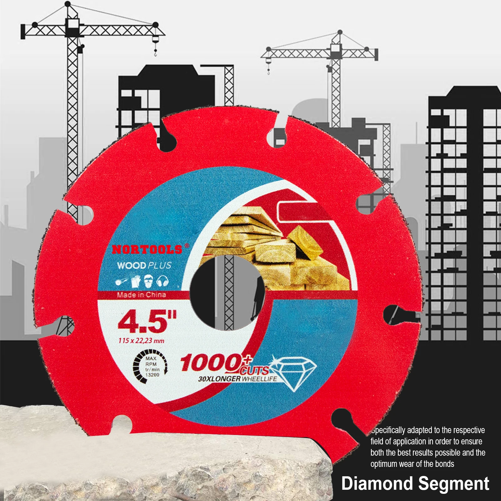 Cold-pressed Segmented Diamond Cutting Marble Saw Blade