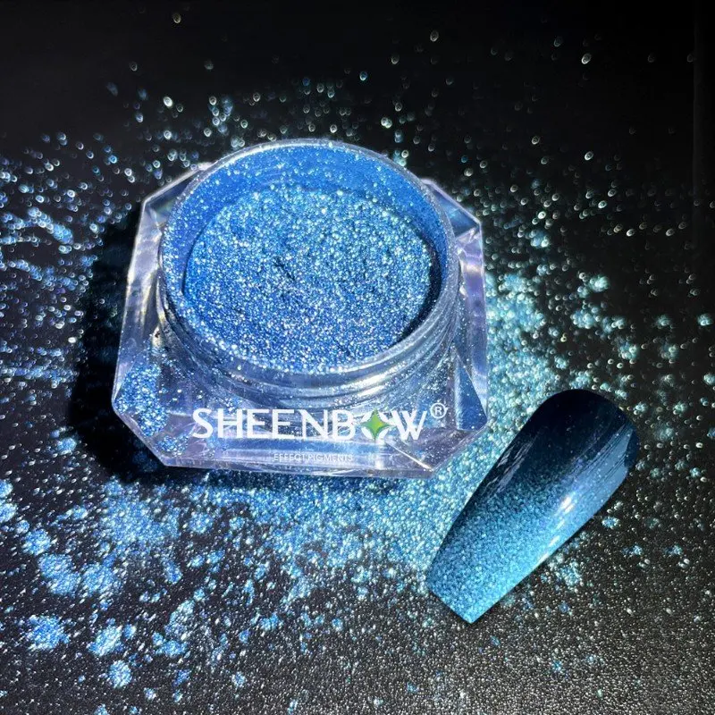 Sheenbow 9D Magnetic Gel Polish Silver Snowlight Semi-transparent Cat Nail Gel Polish Pigment for Nails