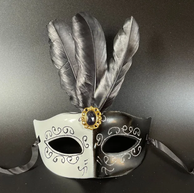 Masquerade Party Costume Props Ball Dress up Mask Feather Mask For Children