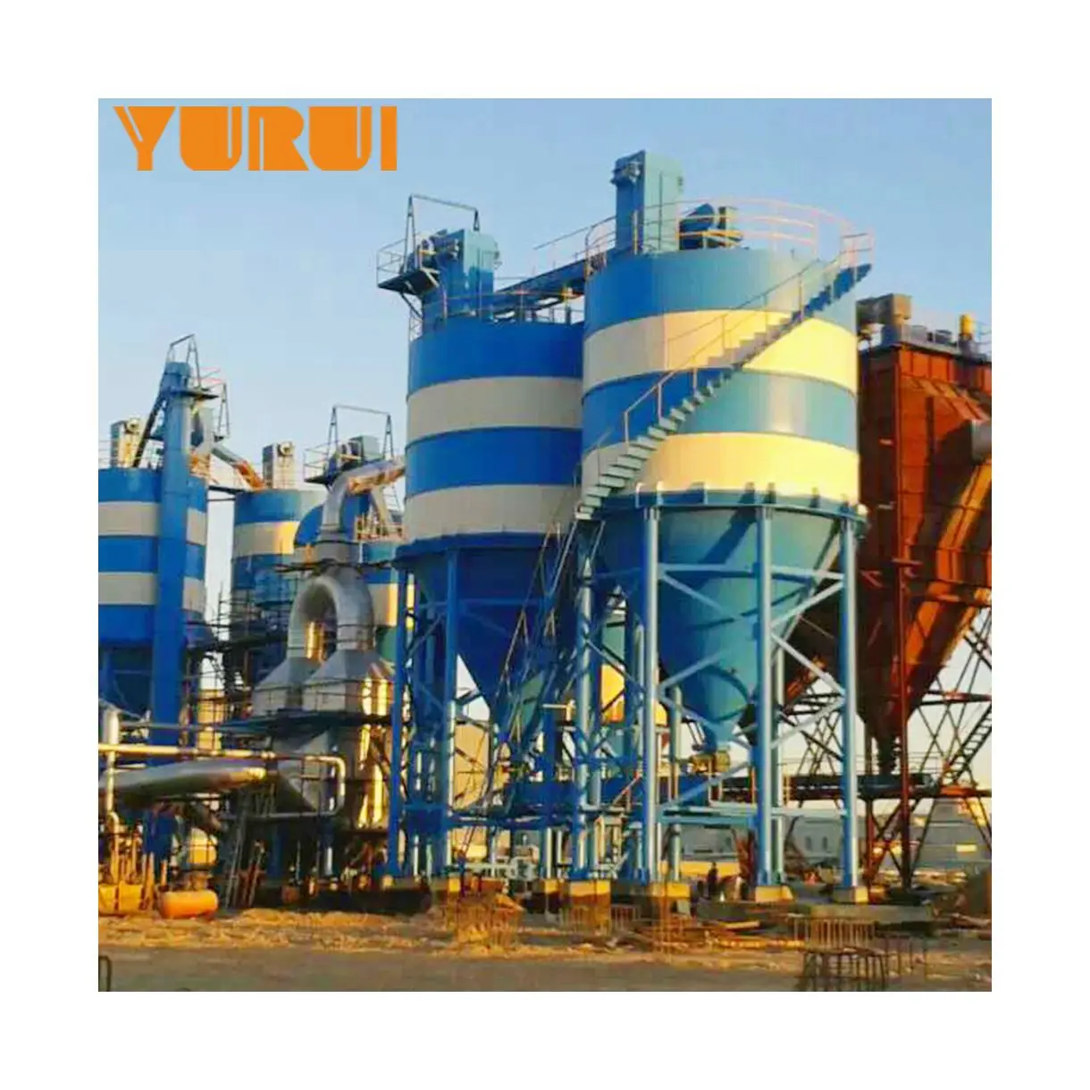 High Configuration Automatic Gypsum Powder Production Line Active Lime Rotary Kiln for Lime Production