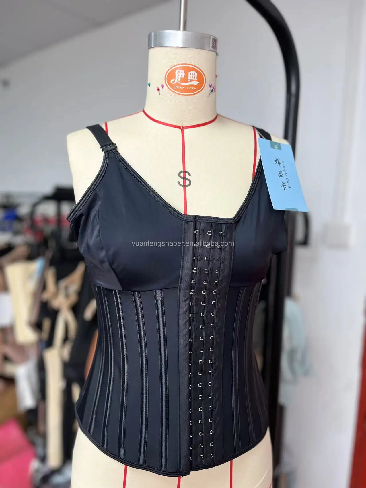 YUANFENG Womens plus size Waist Trainer Latex Waist Cincher Corset Belly Wrap Bustier Hourglass Post Surgery Adjustable Strap