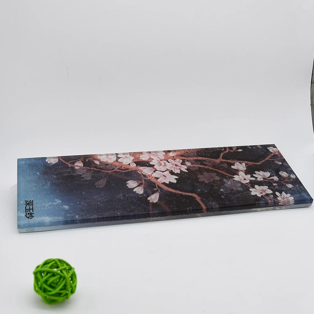 Factory Direct Sales Custom Thickness Art Decorative Landscape Painting Glass