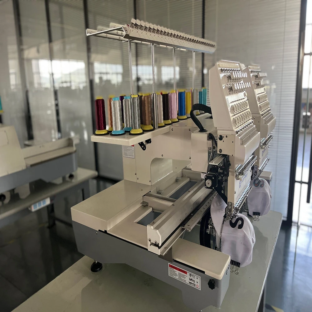 Горячая Распродажа 3d Футболка две головки 15 игл компьютеризированная машина для