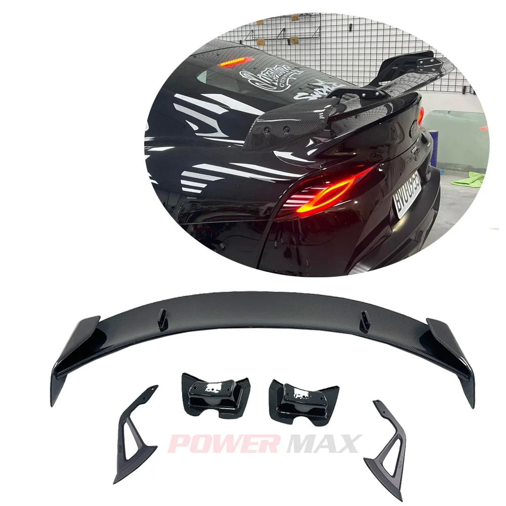 High Quality Dry Carbon Fiber A-D Style Rear Trunk Wing Fits for GR Supra A90 A91 MKV Rear  Wing