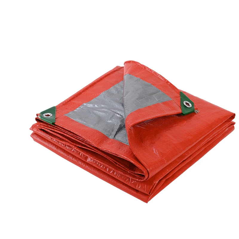 Polyethylene Plastic PE fabric Laminated Blue Orange Tarpaulin waterproof for tent and covers