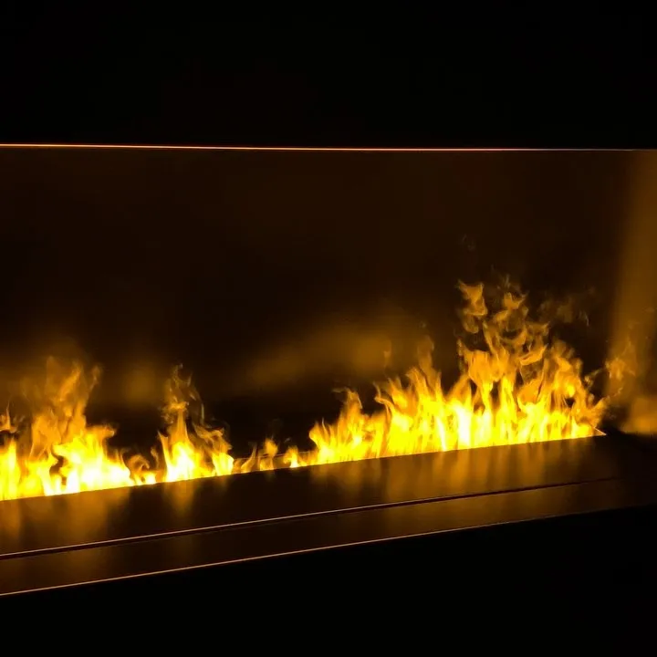 Water Vapor Steam Atomizing Mist Insert Intelligent Electric Fireplaces Neon Flame Decorative Led 3D Black Custom Eco-friendly