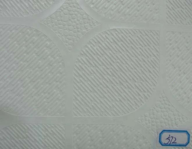 600*600*7mm Lower price PVC laminated gypsum ceiling tiles with aluminum foil back/Plaster Ceiling Board