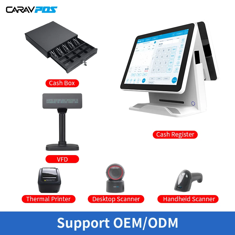 Factory price 15.6 inch touch screen pos cash register machine restaurant cash point of sale point pos terminal system for sale