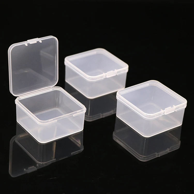 YZM Plastic Acrylic Gift Candy Rectangular Mini Pp Clear Plastic Utility Box Plastic Storage Box  Clear PP Display Box