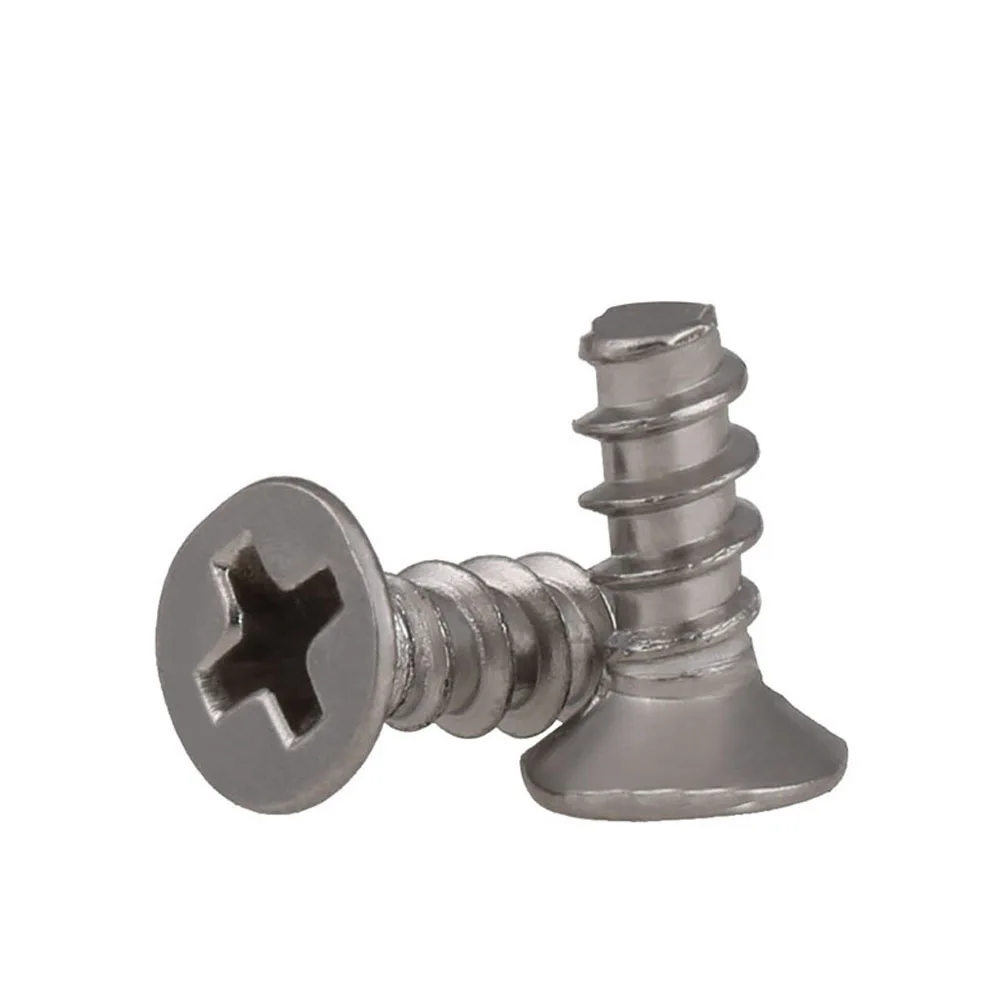 M2 M3 M4 M5 M6 M7 M8 M10 Stainless steel flat head furniture screw cross flat head machine screw