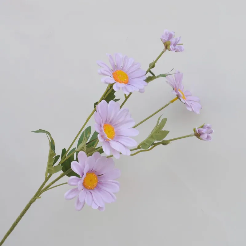 Factory Direct Cheap Wholesale Home Decor Flower Single Stem Artificial Mini Chrysanthemum Daisy Flower