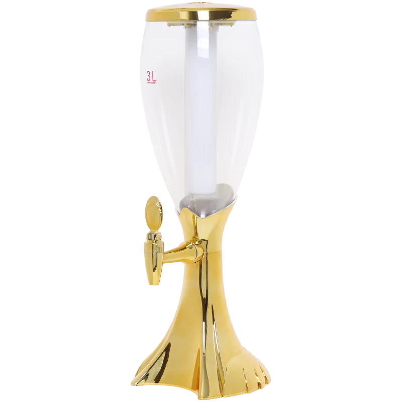 3L Club Flashing  Beer Tower For Beverage Drink Dispenser