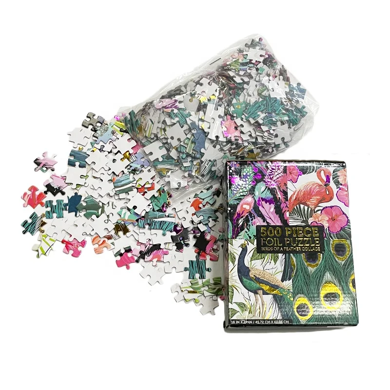 New Arrival Best Quality Customized Jigsaw Puzzles sublimation blank 500 Pieces custom Jigsaw Puzzle For Adult And Family