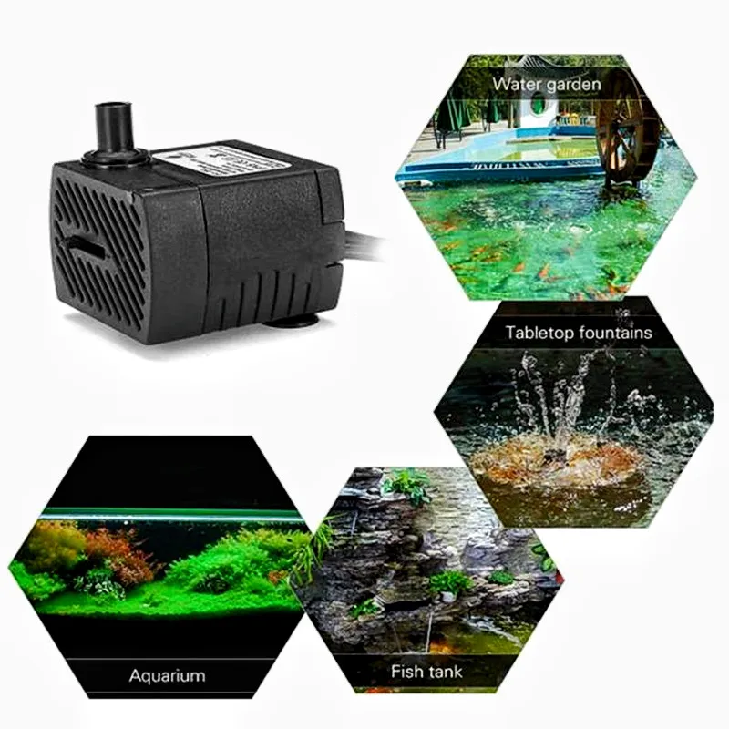 Raybow new design Mini Fish Tank Pet Water Fountain Hydroponics Submersible Water Pump Mini For Aquariums
