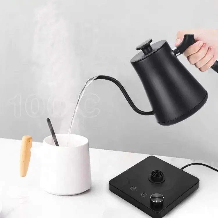 AECCN hot sale durable home hotel use stainless steel coffee water boiler electric gooseneck kettler