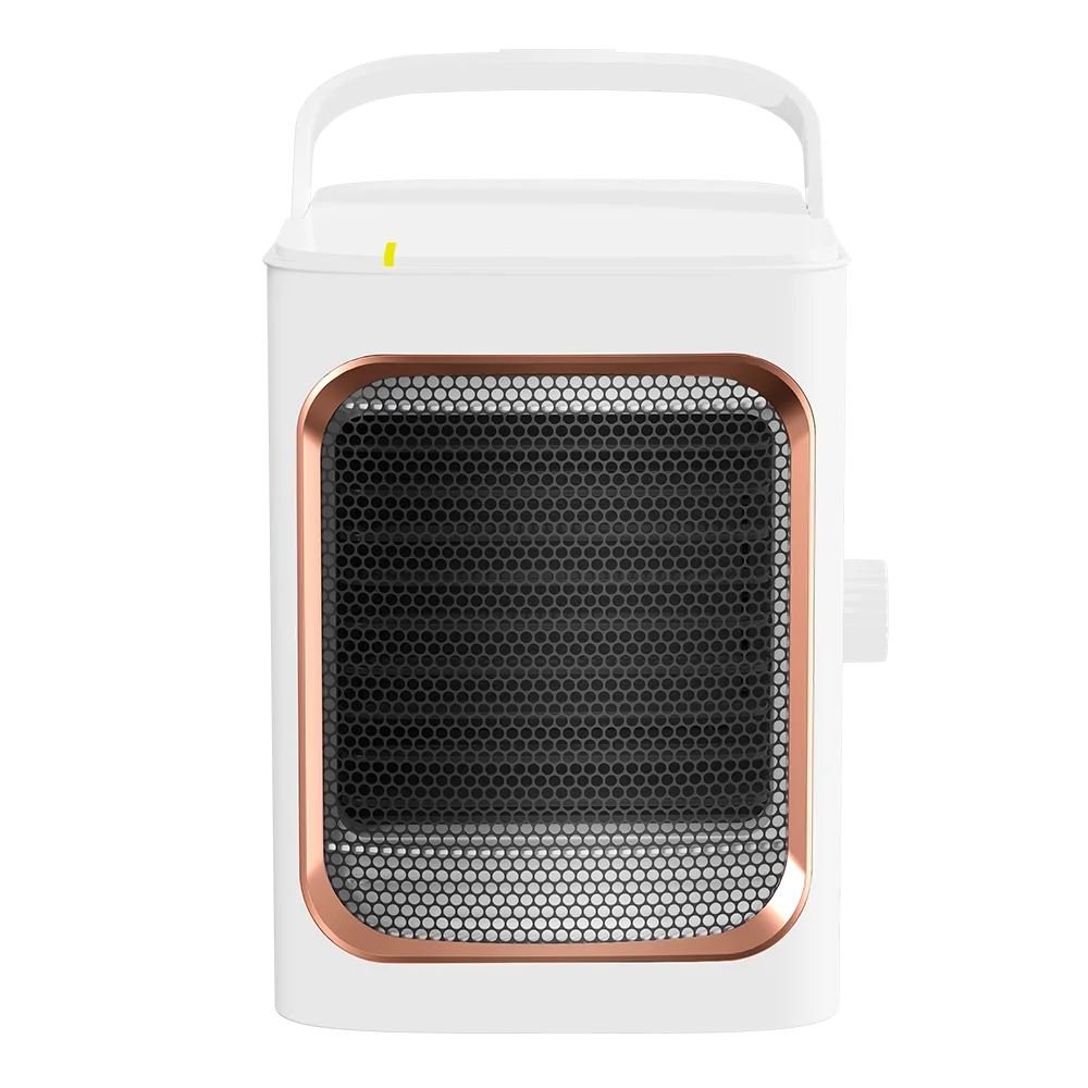 1000W Winter Small PTC Ceramic Personal Space Fan Heaters, Mini Desktop Handy Plug in Electric Heater
