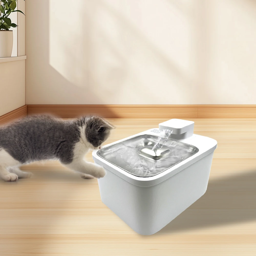 Smart Wireless Induction Automatic Pet Water Dispenser Fountain Bowl Dog Cat Intelligent Water Dispenser