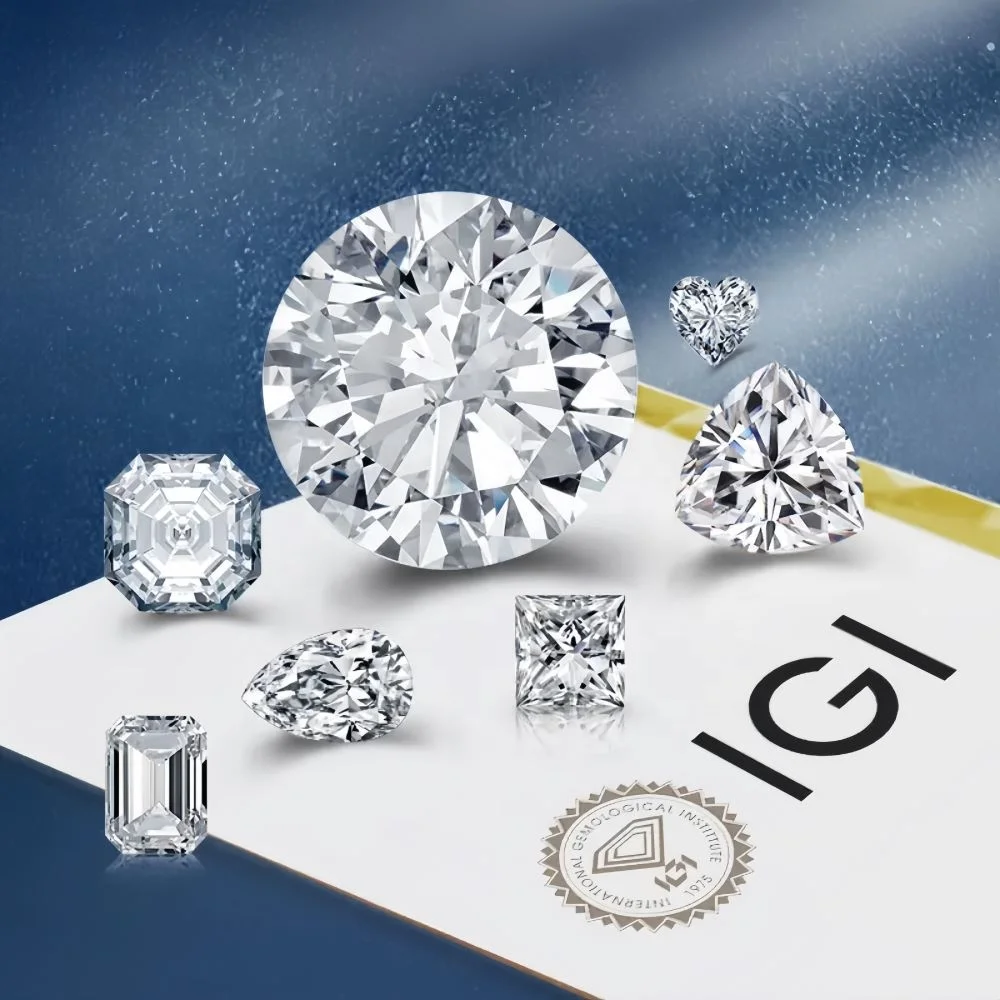 Lab Created VVS VS1 0.5CT 0.8CT 1CT 1.5CT 2CT 3CT 4CT 5CT 6CT HPHT CVD Synthetic IGI GIA Certified Lab Grown Diamond