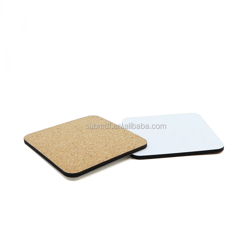 Деревянные сублимационные MDF пустые пробковые подставки 9 5x9