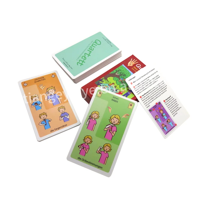Cost effective hot sale exquisite learning flash cards for kids educational