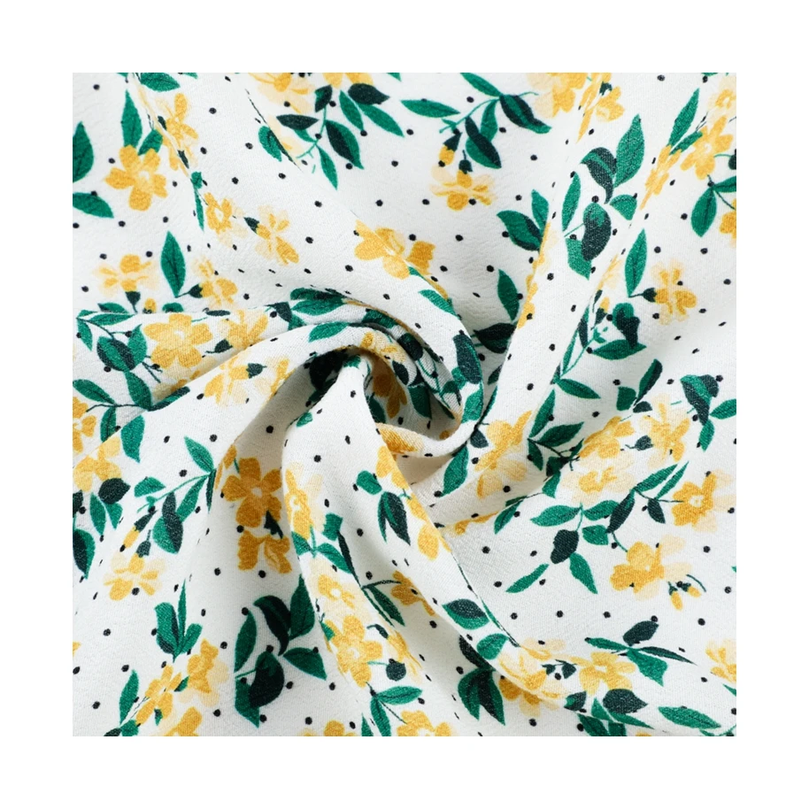 2021 New Arrival Low Price Lightweight Rayon / Polyester Printed  Fabric