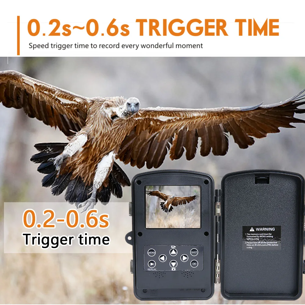 12MP 1080P cheap Hunting Camera with 27pcs IR 940NM LEDs Infrared Night Vision up to 80ft IP56 Waterproof