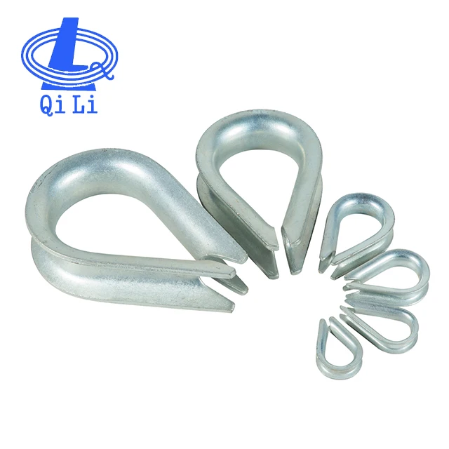 Thimble Standard Stainless 316 G411 H Wire Rope Us Type steel wire rope Thimble