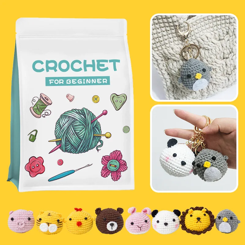 Crochet Kit for Beginners: Starter Crochet Kit, Include Easy Knitting Soft Yarn, Step-by-Step Video Tutorial,  Birthday, Holiday
