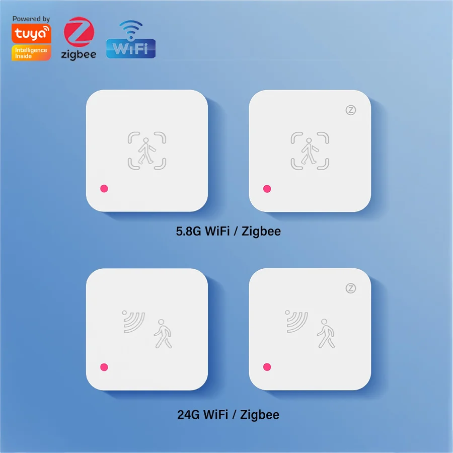 Glomarket Tuya WiFi/Zigbee Smart Home Sensor Radar Distance Detection Motion and Human Presence Detector for Body Movement