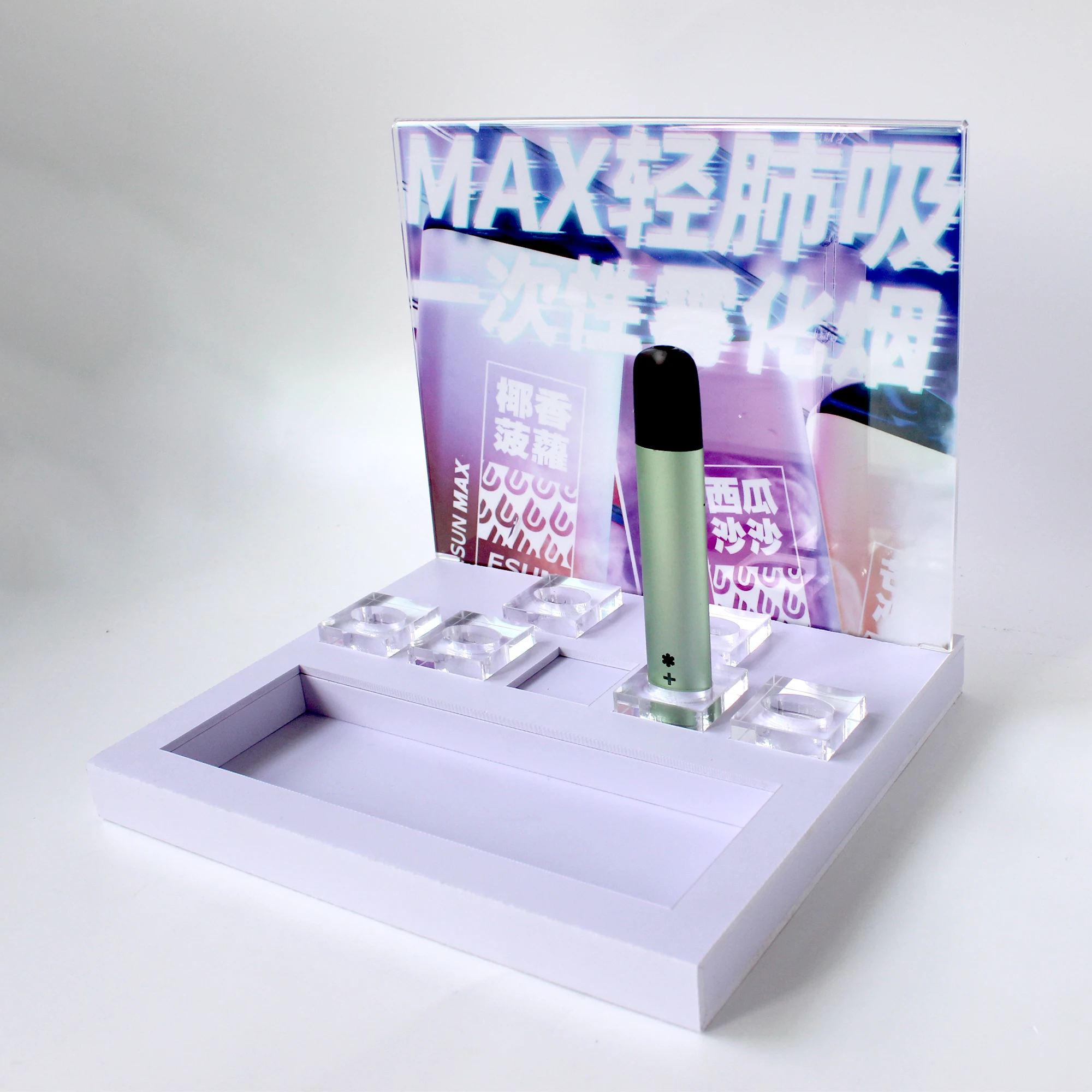 pvc plastic E cigarette Display Stand rack