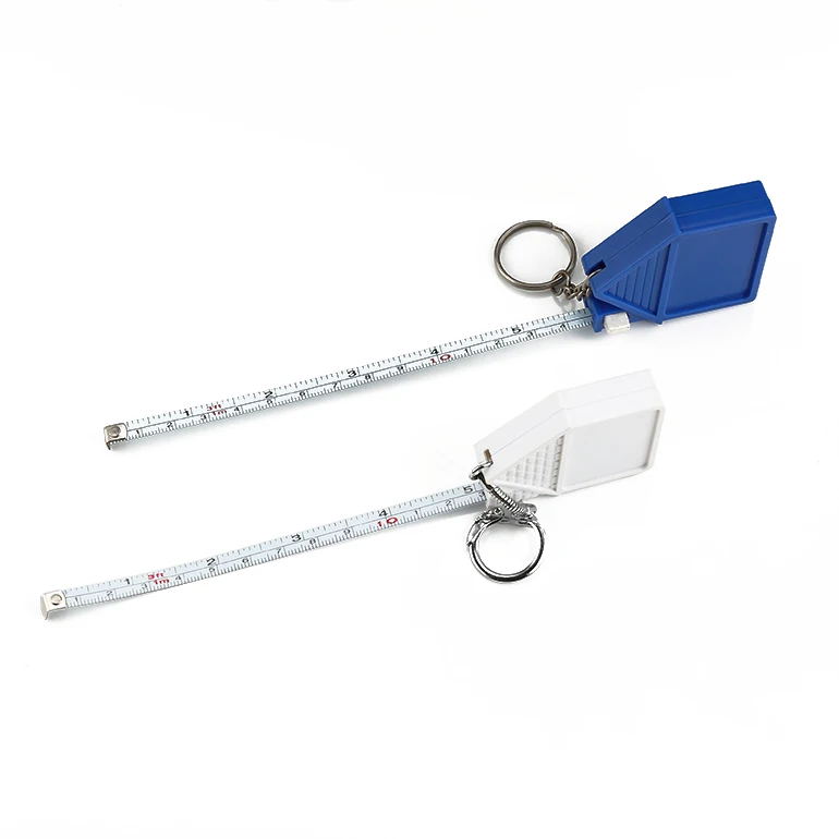 Wintape Promotiaonl Gift Mini Retractable House Shape Keychain 1m Steel Tape Measure