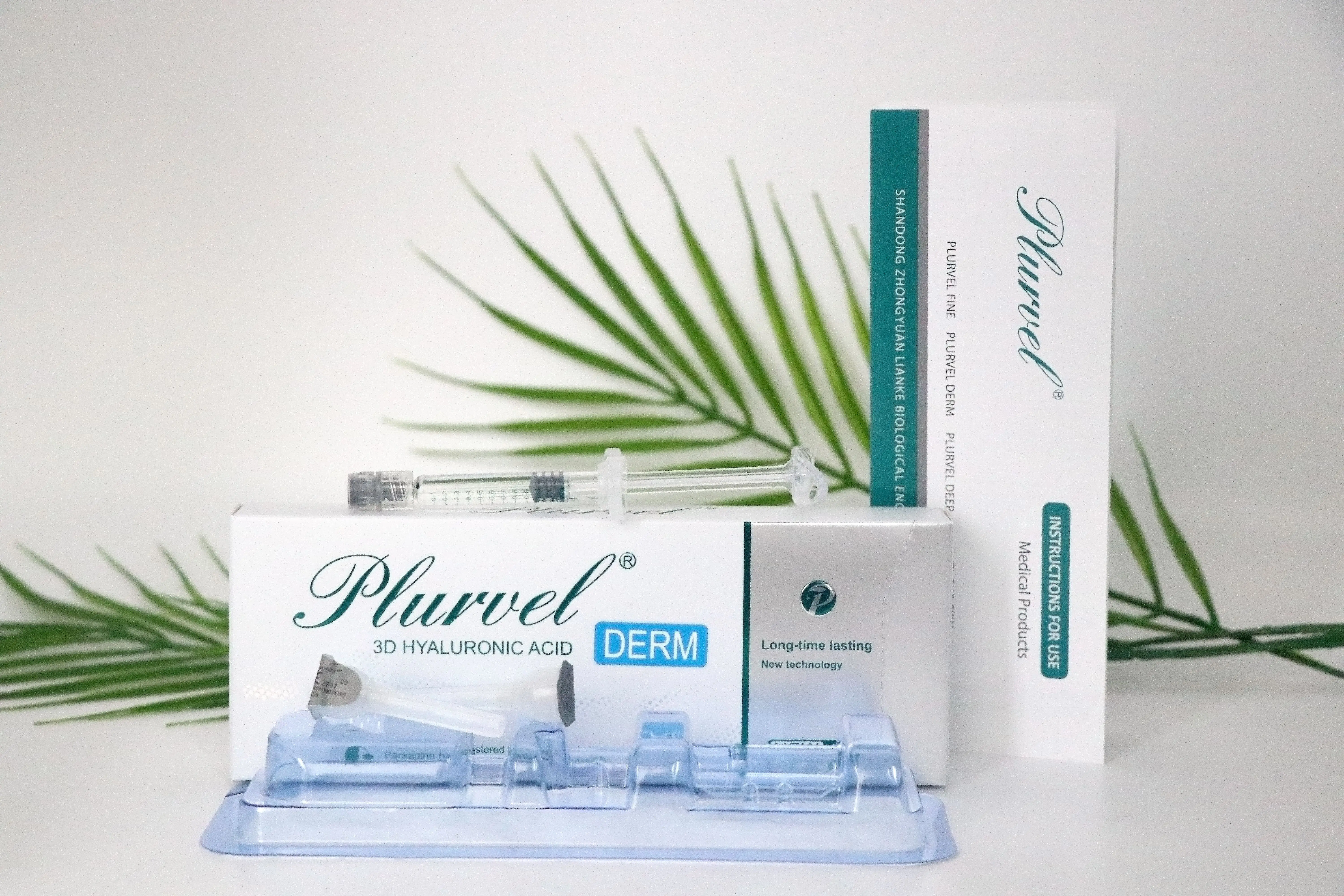 PLURVEL Factory Wholesale Derm 1ml Buy Hyaluronic Acid Filler Dermal Filler Lips Injection HA Facial Filler lip Enhancement