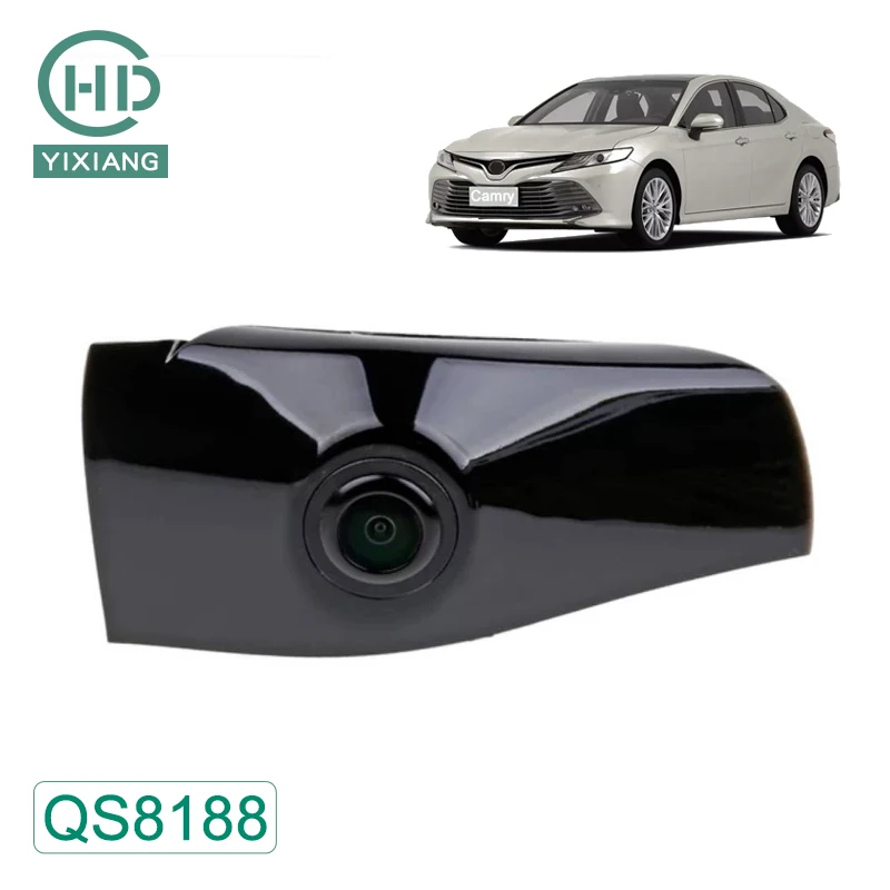 AHD OEM Передняя камера для TOYOTA Camry 2018/2019 Ночное видение 170 градусов 720P QS8188 логотип парковочная камера Камера Переднего Вида автомобильная камера