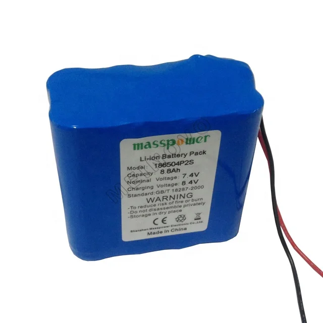 High quality 18650 li battery 8000mah 7.4v