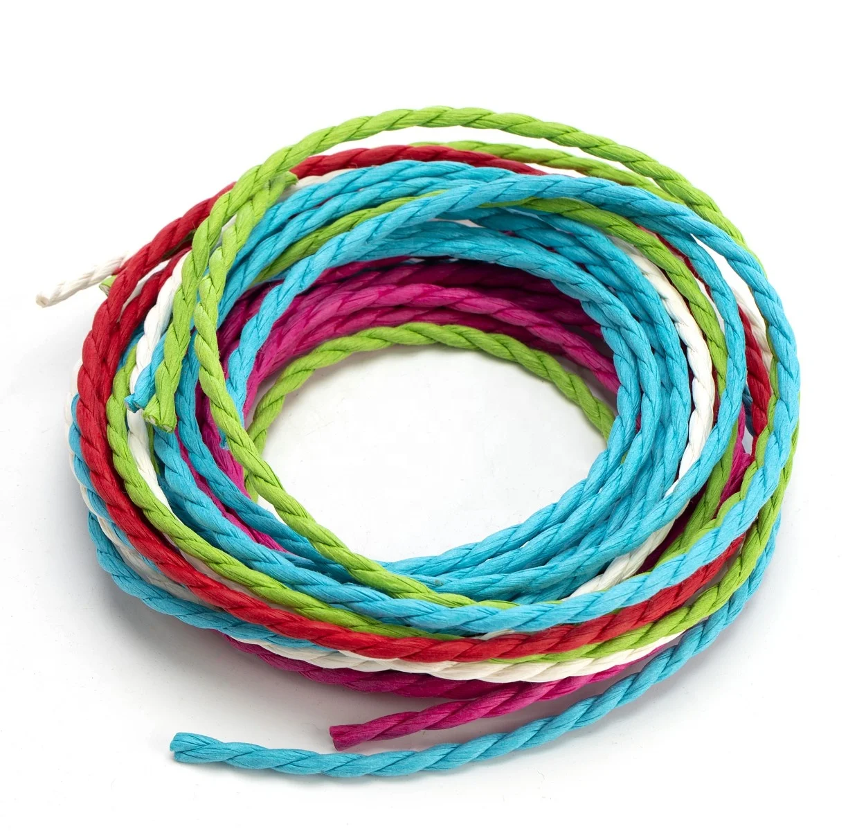 Free Samples Twisted Paper Raffia 100% Wood Pulp Two Strand 2ply Raphia Rafia Ropes Twisted Paper Raffia