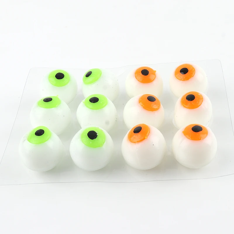Halloween Eyeballs Scary Plastic Hollow Eyeball Halloween Horror Props Squeeze Fidget Toys