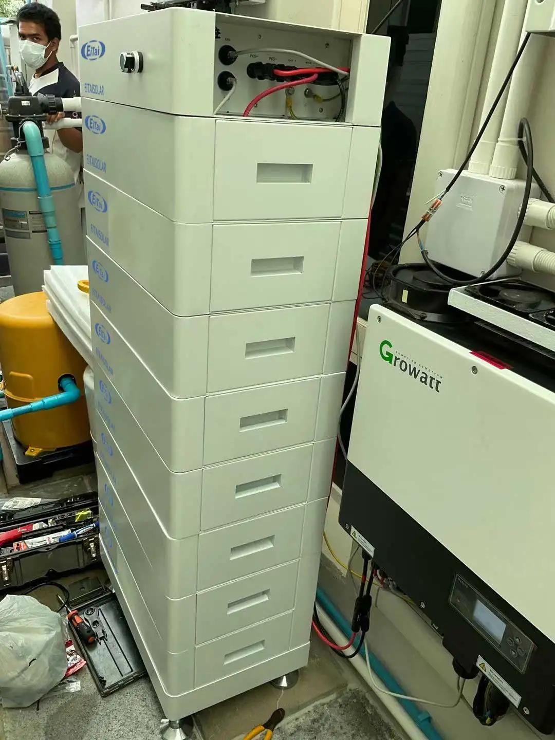 EITAI High Voltage Stacked Energy Storage Battery 10kwh 20kwh 30kwh Batteries with Easy Installation