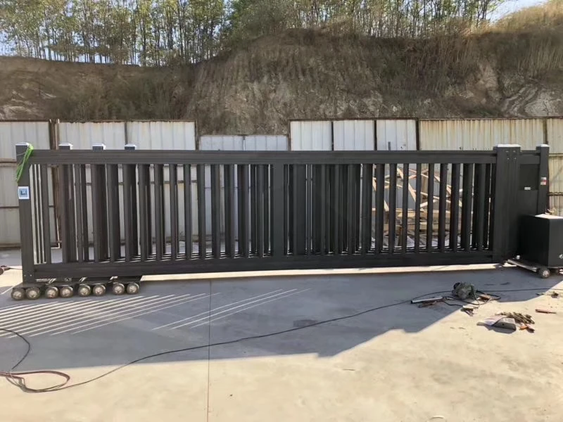 Новый дизайн роскошные защитные телескопические ворота раздвижные