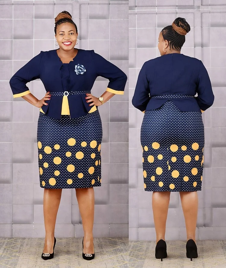 Hot Sale 5xl Turkey Style Office Dress Elegant African Women  Vestido Maxi Plus Size Church  Dress