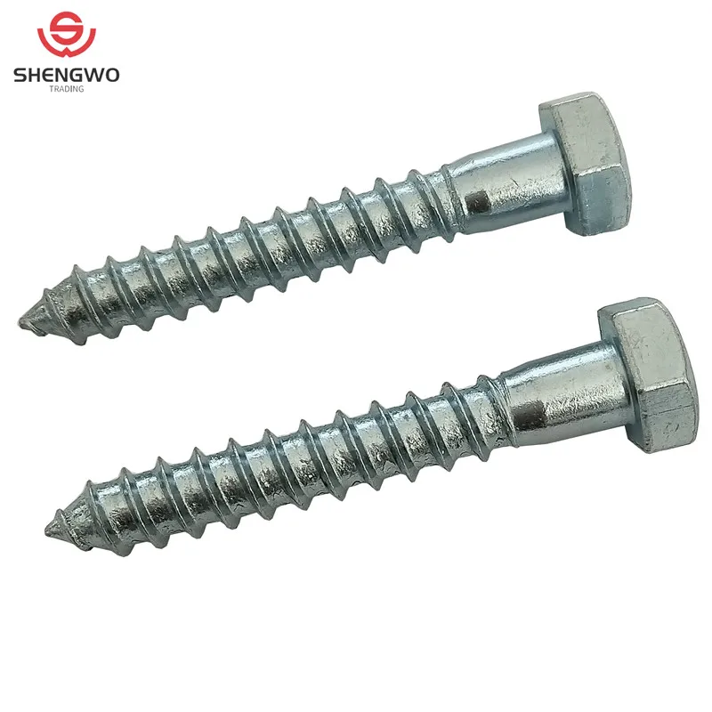 Hardware Fasteners Metric DIN571 Hex Head Lag Screw for Wood